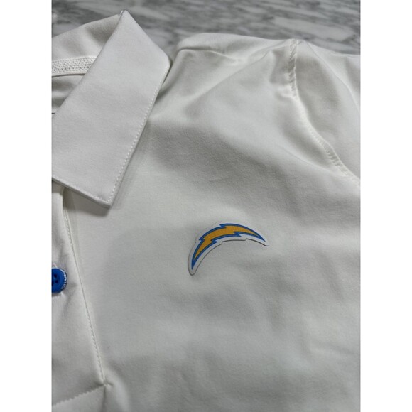 Nike On Field Los Angeles Chargers NFL Polo Shirt CW3328-100 Womens Medium - Picture 7 of 10